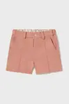 Dětské šortky s příměsí lnu Mayoral