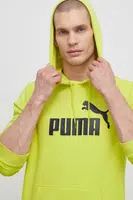 Mikina Puma pánská, zelená barva, s kapucí, s potiskem, 586687