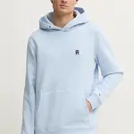 Bavlněná mikina Tommy Hilfiger pánská, modrá barva, s kapucí, hladká, MW0MW37469