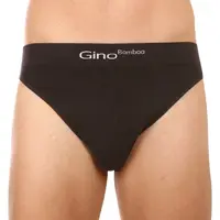 Gino Pánské slipy bambusové černé (50003) L