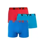 Styx 3PACK pánské boxerky sportovní guma vícebarevné (G9676964) L