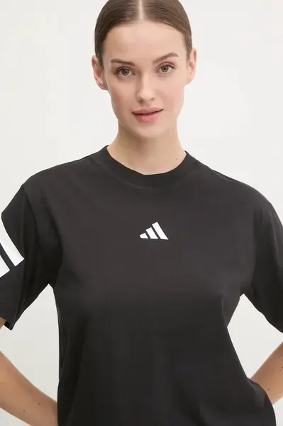 Bavlněné tričko adidas Future Icons černá barva, JE0237