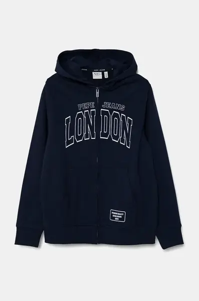 Dětská bavlněná mikina Pepe Jeans BALEY ZIP