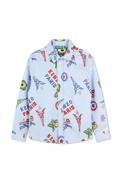 Dětská bavlněná košile Kenzo Kids
