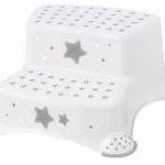 Baby Nellys Stolička - schůdky s protiskluzem Baby Star - bílé