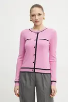 Svetr Morgan MJUANI dámský, růžová barva, lehký, MJUANI