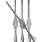Sada nožů na korýše Sagaform Sivan 4-pack šedá barva