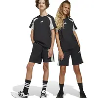 Dětské kraťasy adidas černá barva, vzorované, nastavitelný pas, JD4589