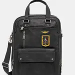 Batoh Aeronautica Militare pánský, šedá barva, velký, hladký, AM476