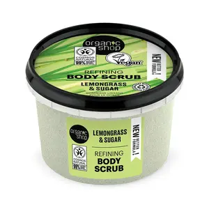 Organic Shop Kúpeľový cukrový peeling Organic Lemongrass & Sugar ( Body Scrub) 250 ml