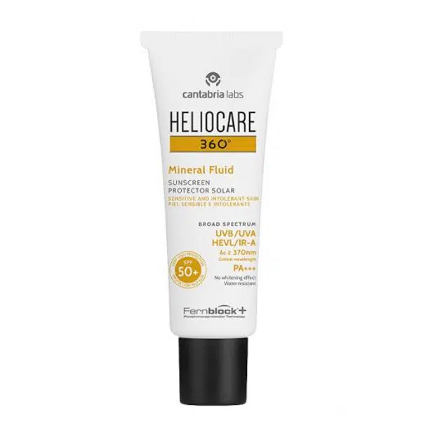 Heliocare Emulzia na opaľovanie s minerálnymi filtrami SPF 50+ 360° (Mineral Fluid) 50 ml
