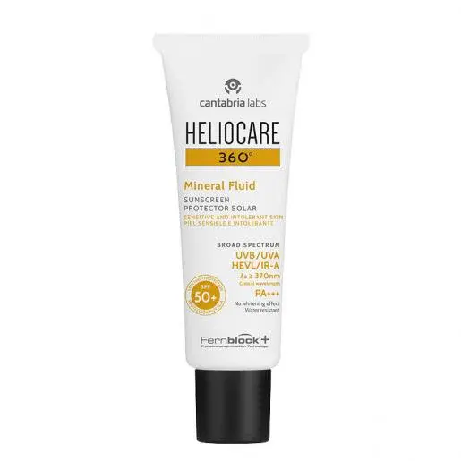 Heliocare Emulzia na opaľovanie s minerálnymi filtrami SPF 50+ 360° (Mineral Fluid) 50 ml