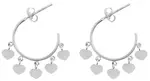 JVD Strieborné kruhové náušnice s prívesky SVLE0816XH20000