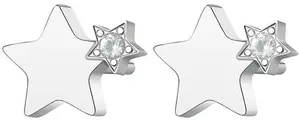 S'Agapõ Elegantní ocelové náušnice s krystaly CLICK SCK45