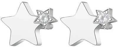 S'Agapõ Elegantní ocelové náušnice s krystaly CLICK SCK45