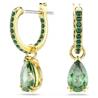 Swarovski Blyštivé pozlacené náušnice 2v1 Attract 5723564