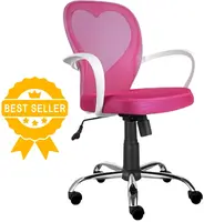 SIGNAL Dětská židle Daisy růžová, pro věk 7–13 let