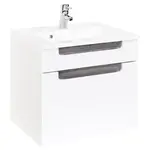 Held SKŘÍŇKA S UMYVADLEM, bílá, barvy stříbrného dubu, bílá, 60 cm