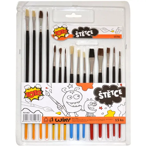 Sada štětců 15 ks