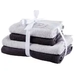 Bugatti SADA RUČNÍKŮ A OSUŠEK, šedá