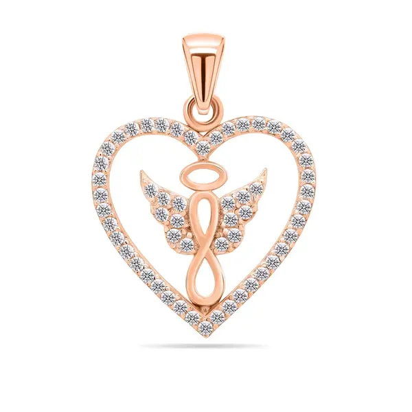 Brilio Silver Hravý bronzový přívěsek se zirkony PT20R