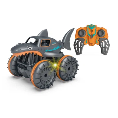 R/C 1:18 Obojživelné auto Žralok - oranžový