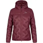 KILPI ALBERTA Dámská péřová bunda, vínová, velikost