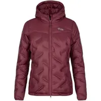 KILPI ALBERTA Dámská péřová bunda, vínová, velikost