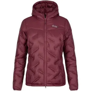 KILPI ALBERTA Dámská péřová bunda, vínová, velikost