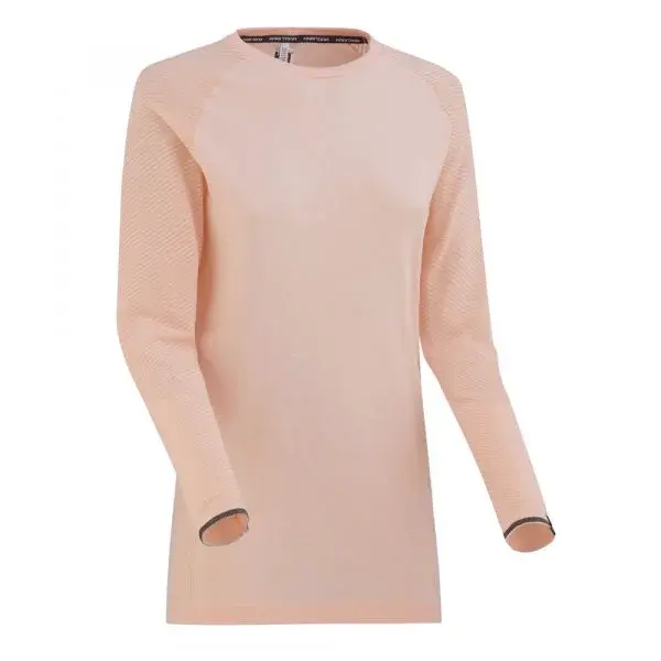 KARI TRAA EVA LS Dámské sportovní triko, béžová, velikost