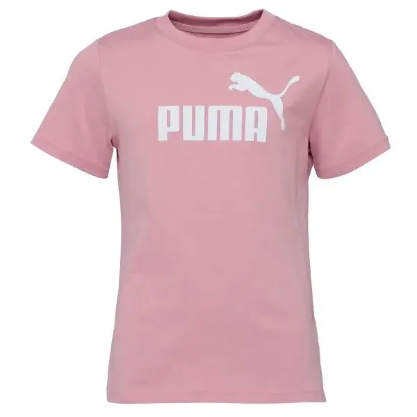 Puma ESSENTIALS NO. 1 LOGO TEE G Dívčí triko, růžová, velikost