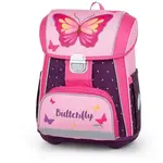 Oxybag BUTTERFLY Školní aktovka, růžová, velikost