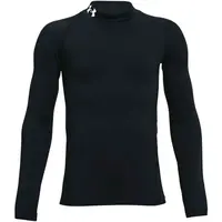 Under Armour ARMOUR MOCK Chlapecké tričko s dlouhým rukávem, černá, velikost XS