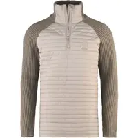 Bula HYBRID HALFZIP Pánský svetr, béžová, velikost