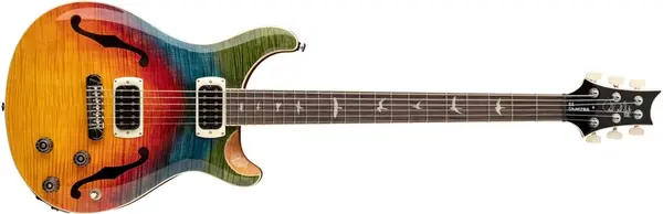 PRS SE Ed Sheeran Flat Back Hollowbody I Baritone Piezo Kaleidoscope
