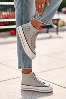 BIG STAR SHOES Zateplené Dámské Tenisky Na Platformě Eko Kůže Big Star