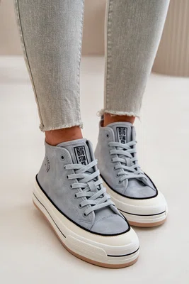BIG STAR SHOES Zateplené Dámské Tenisky Na Platformě Eko Kůže Big Star