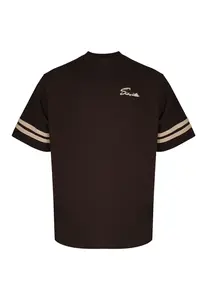 SikSilk Tričko 'Script'  koňaková / tmavohnedá