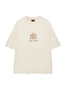 Pull&Bear Tričko  béžová / hnedá