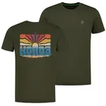 Korda tričko dawn vibes tee dark olive - xxl