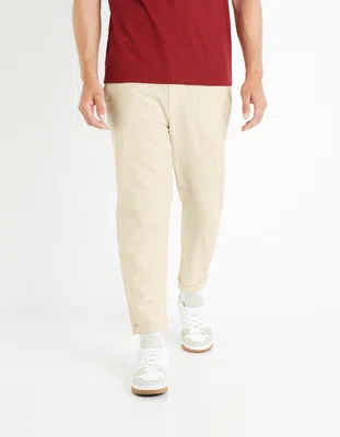 Celio Lněné kalhoty Dolinco - Pánské