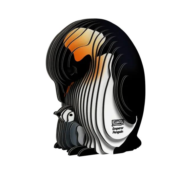 EUGY Tučňák císařský 3D kartonová skládačka