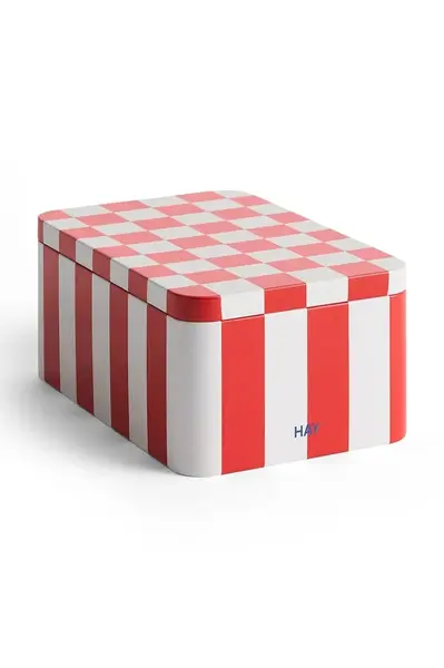 HAY  Nádoba s víkem  Tin Container S/17 x 11,1 x 7,3 cm