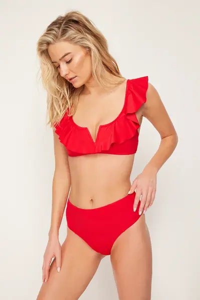 Dámské plavky spodní díl Trendyol High Waist