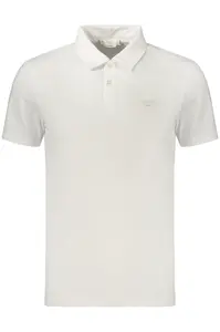 Pánské polo triko GUESS JEANS s krátkým rukávem bílé