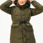Z6774 DEWBERRY WOMEN'S COAT-KHAKI
