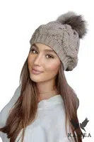 Dámský baret Kamea Kamea_Beret_K.14.002.11_Light_Brown