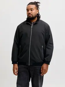 Jack & Jones Plus Prechodná bunda 'JJERush'  čierna