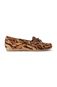 Kurt Geiger London  mokasíny dámské semišové Eagle Moccasin Camel