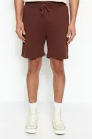 Trendyol Brown-Stone Basic Regular/Normal Cut Straight 2 Pack Shorts